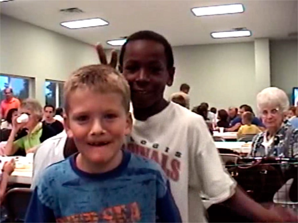 J'den Cox playing around as a child